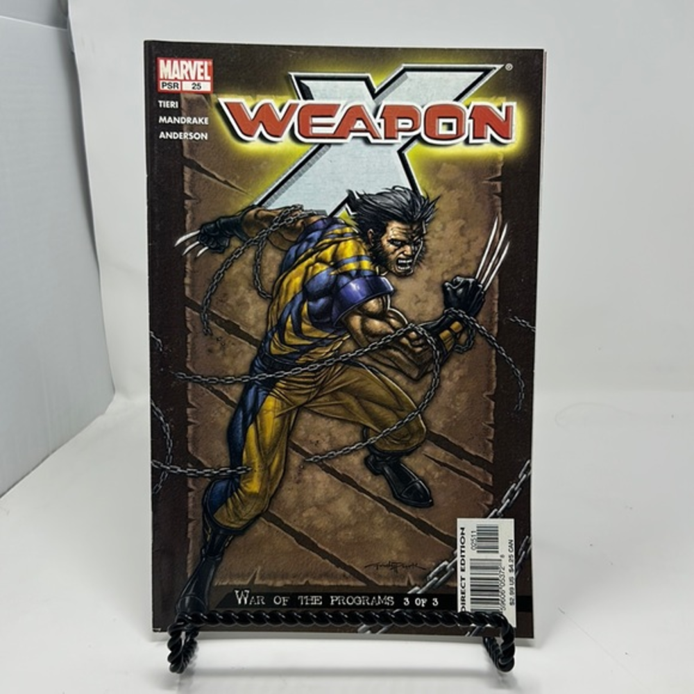 WAR OF‎ THE PROGRAMS 3 OF 3 MARVEL Weapon X (2002) #25